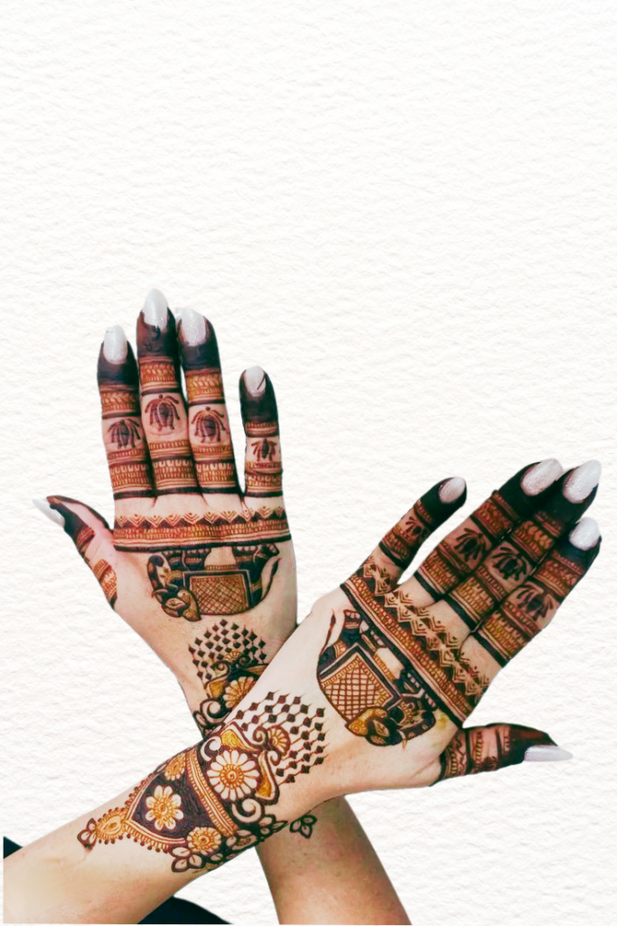 220+ trending Karwa Chauth Mehndi Designs 2025 full hand ( Henna pattern ) 26 arabic mehndi design