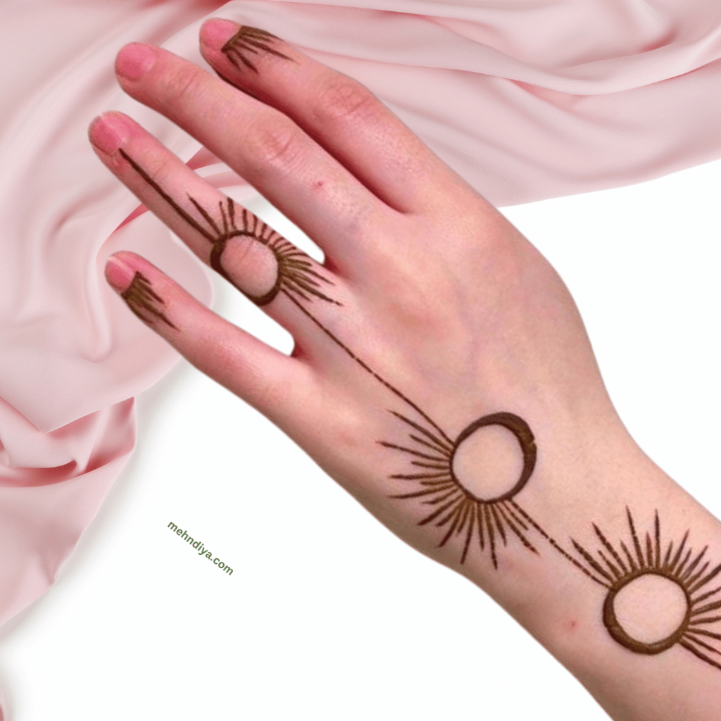 simple Moroccan mehndi design