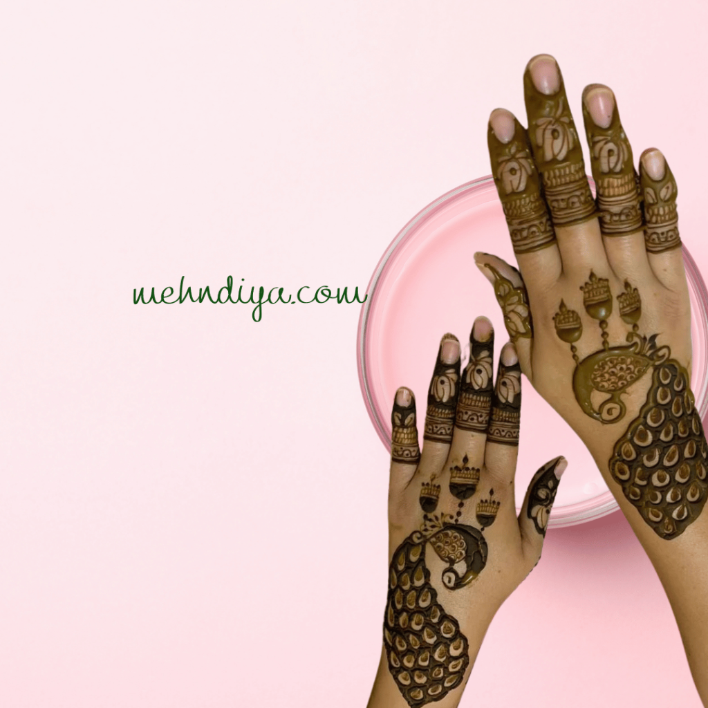 peacock mehndi design