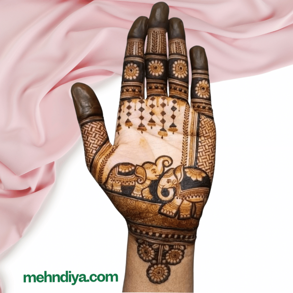 elephant henna designs for bride