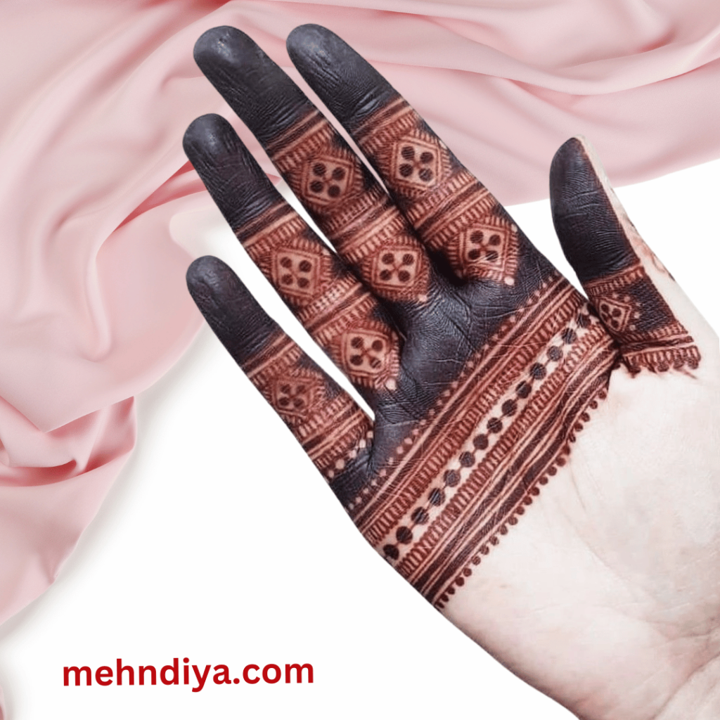 Half hand mehndi design