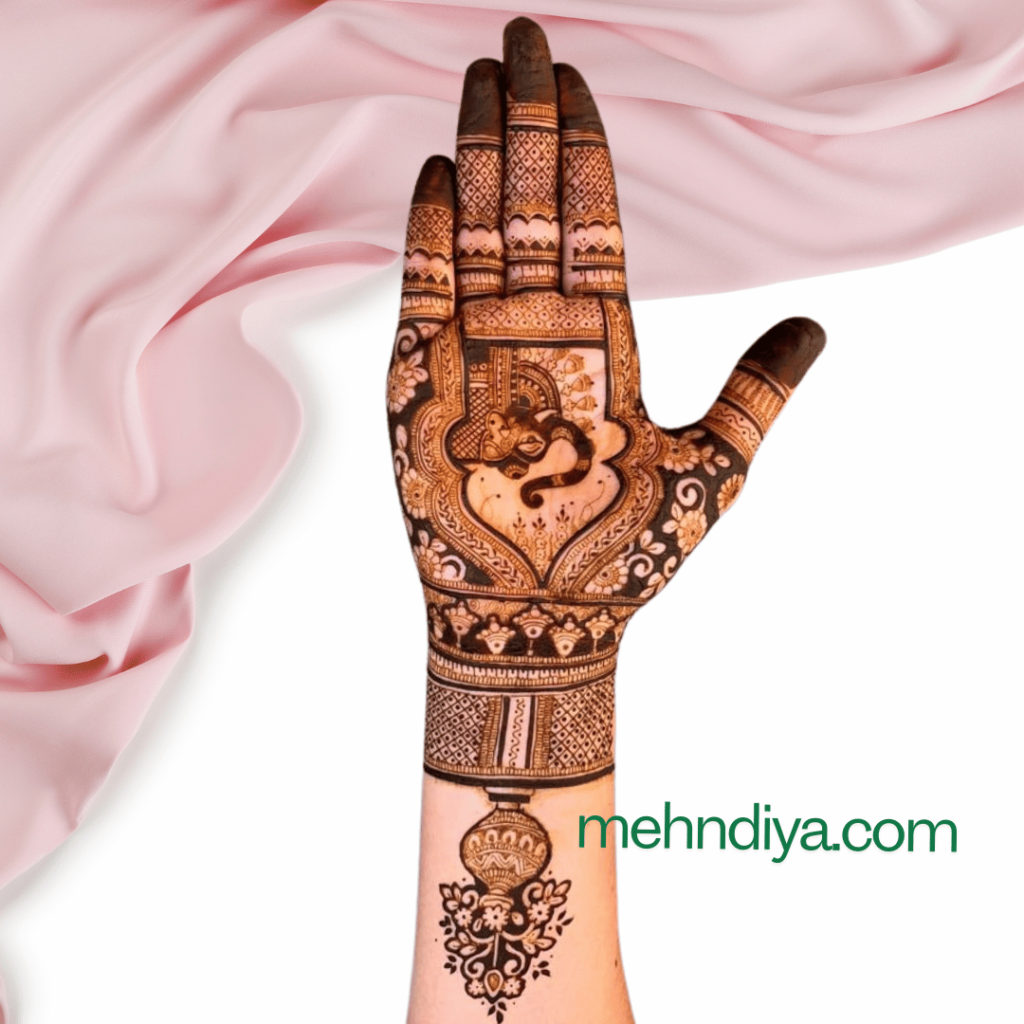 Indian elephant mehndi design