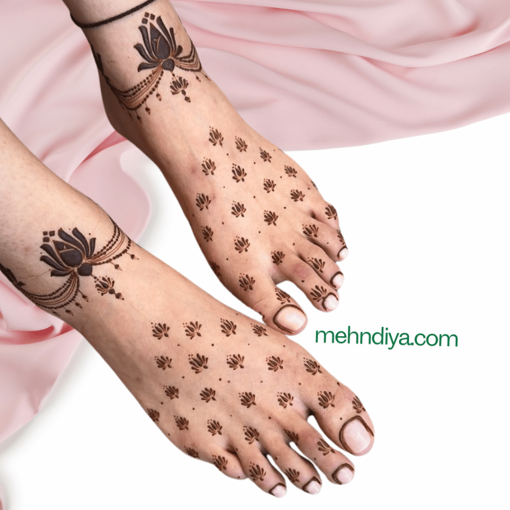 feet henna designs