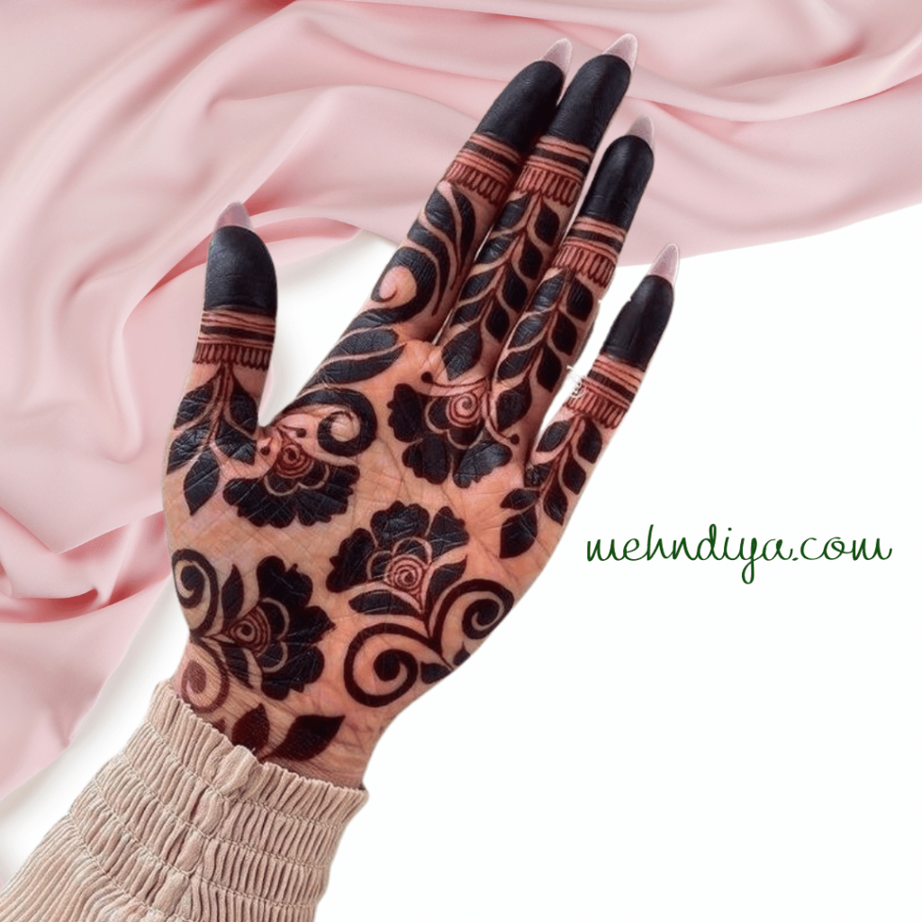 Arabic pattern full hand covered