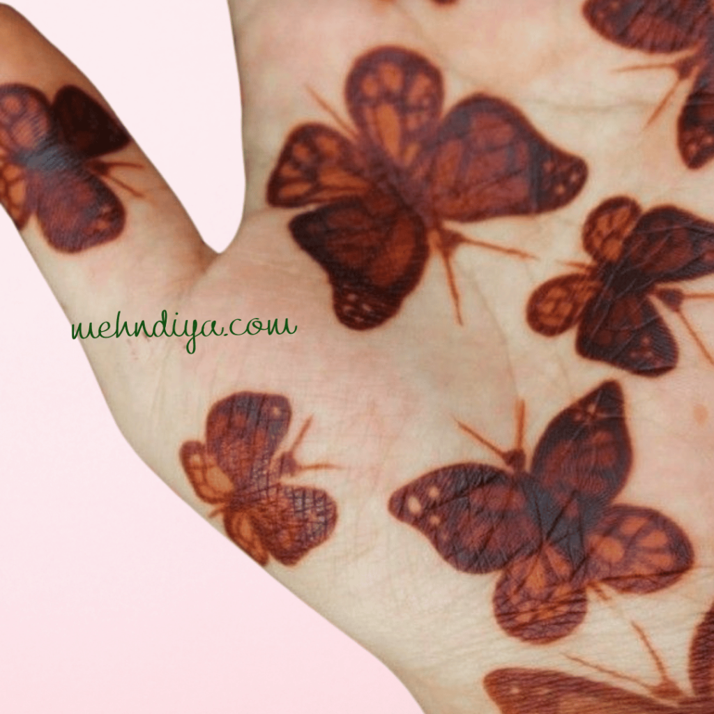 butterfly henna design