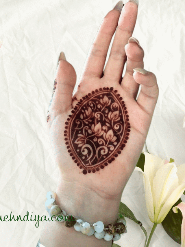 Elegnat Arabic Mehndi designs for brides