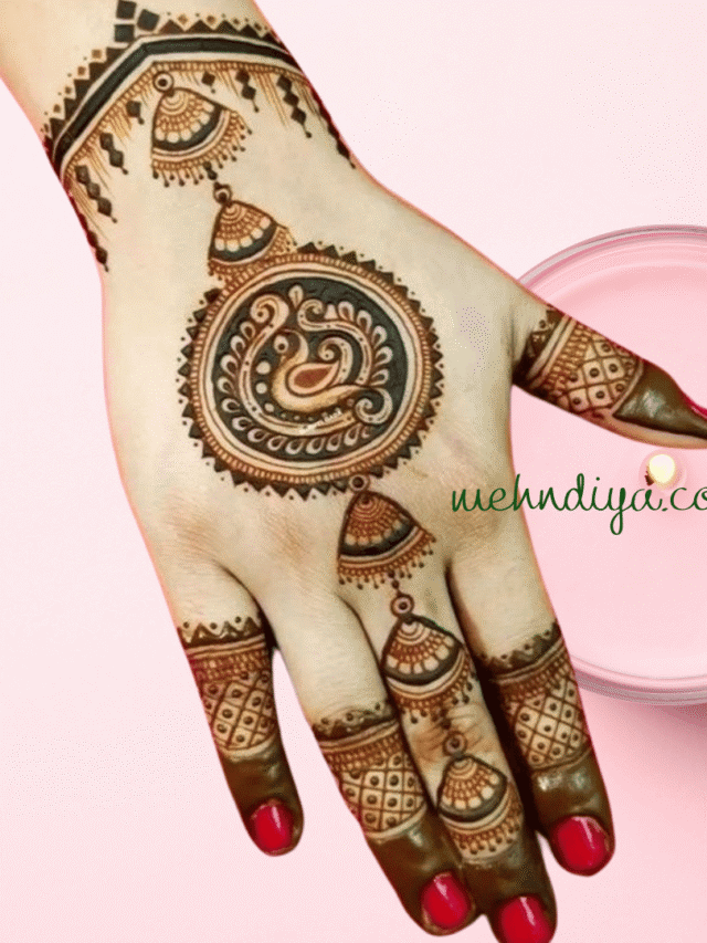 Jhumka design backhand