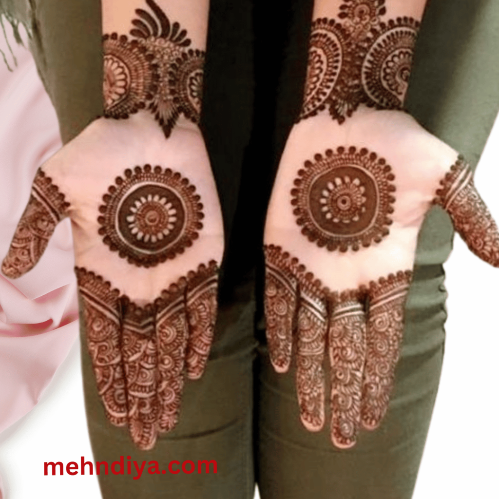 bride gol tikki henna pattern
