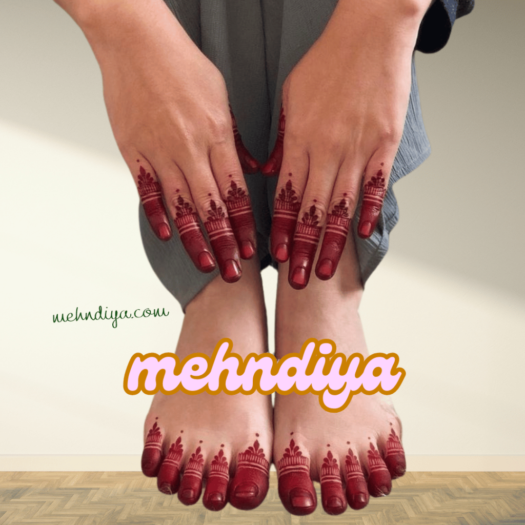 simple hand and feet designs pattern