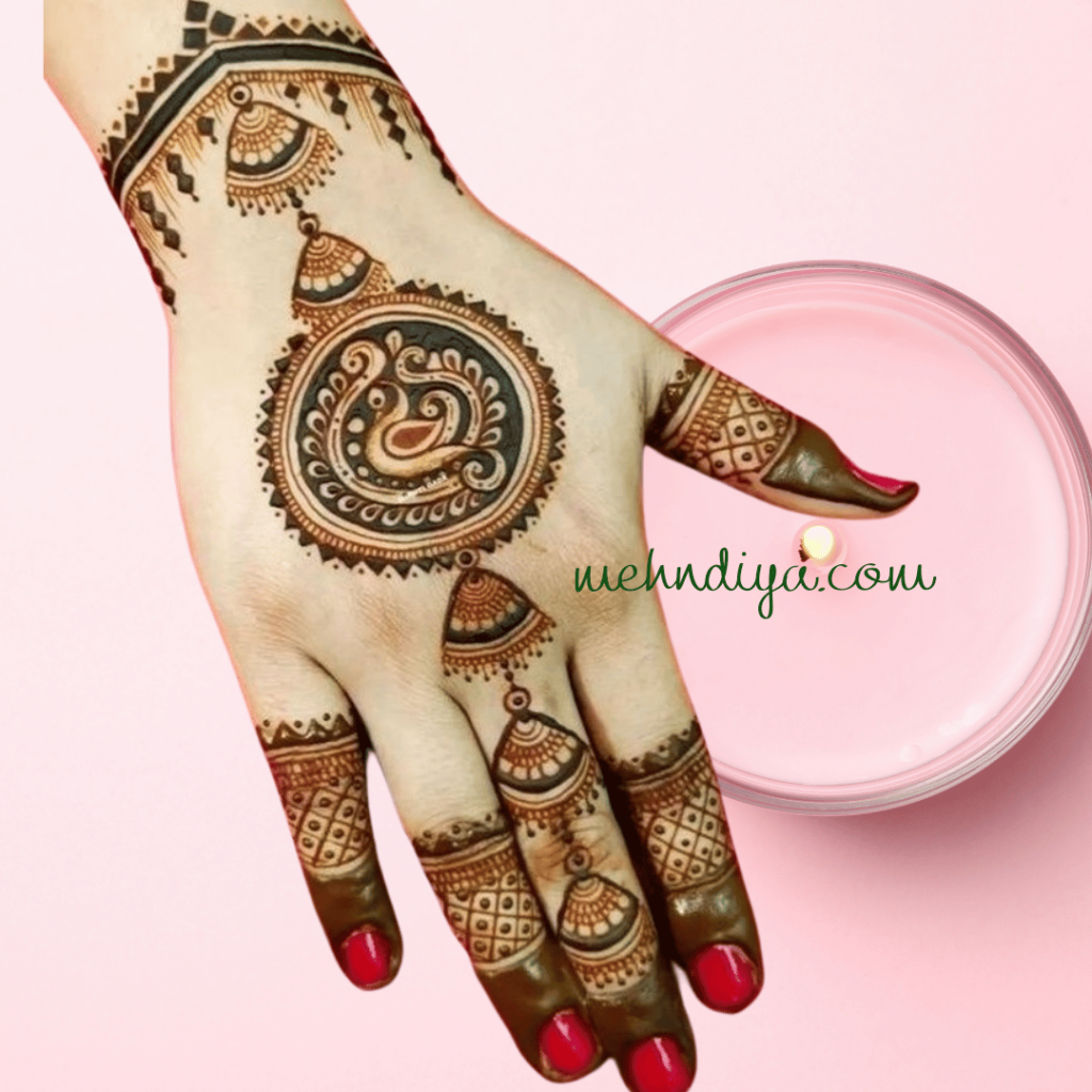 Jhumka design backhand