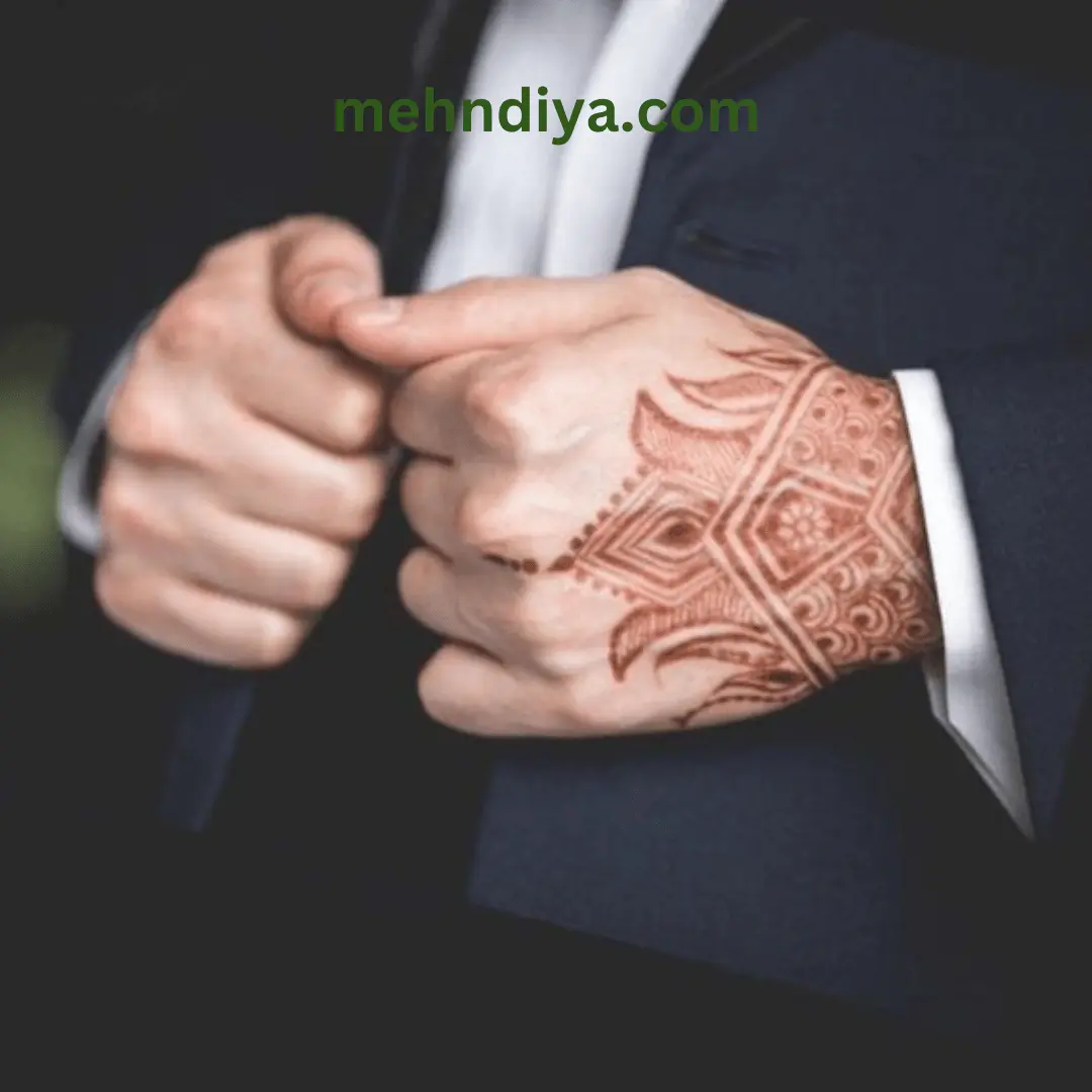 mehndi-designs-for-boys, men tribal mehndi design