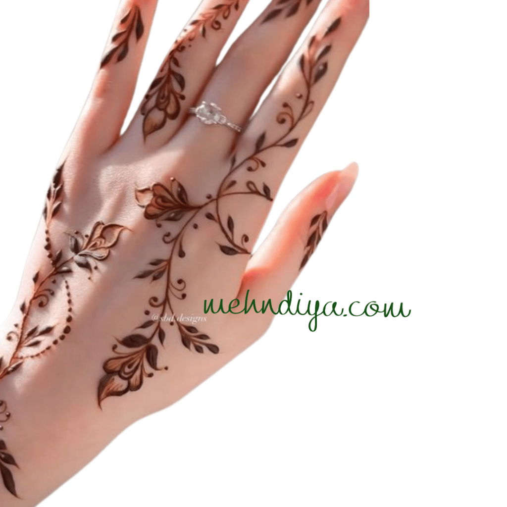 simple feather designs for hands