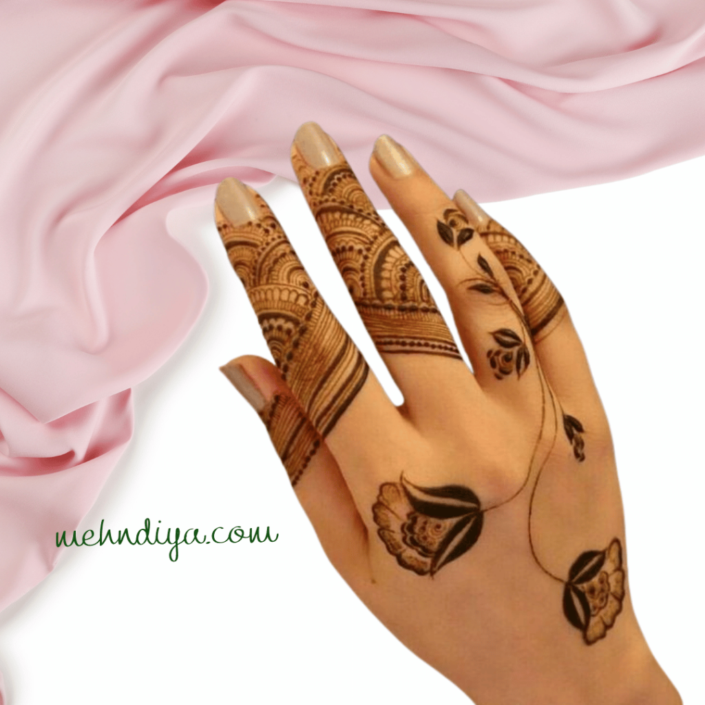 flower designs on hands