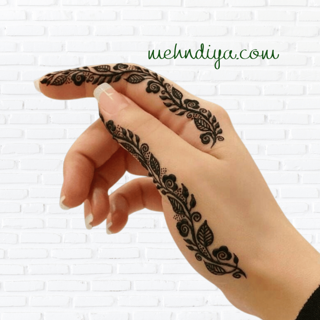 simple design on finger modern