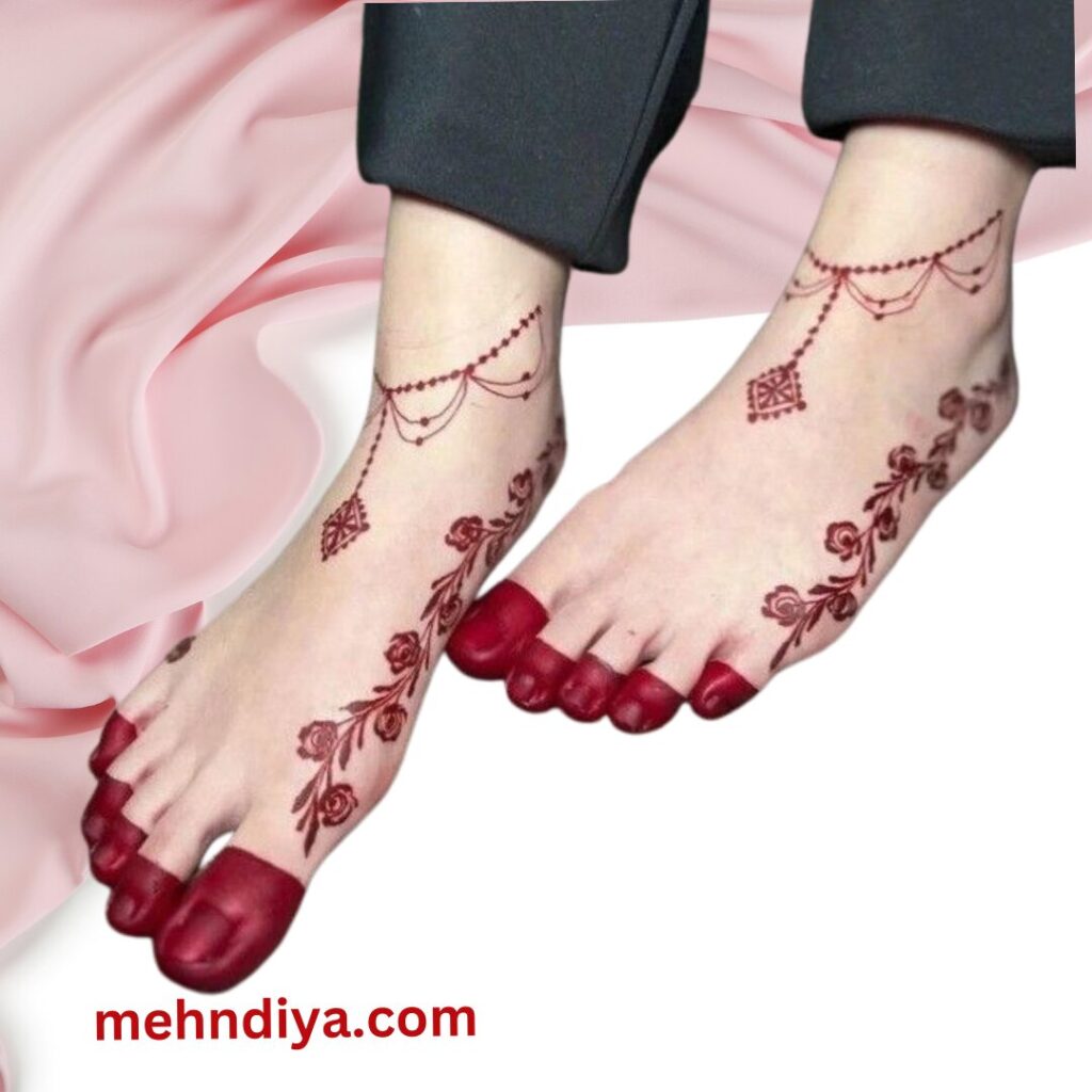 easy pair ki mehndi designsimple