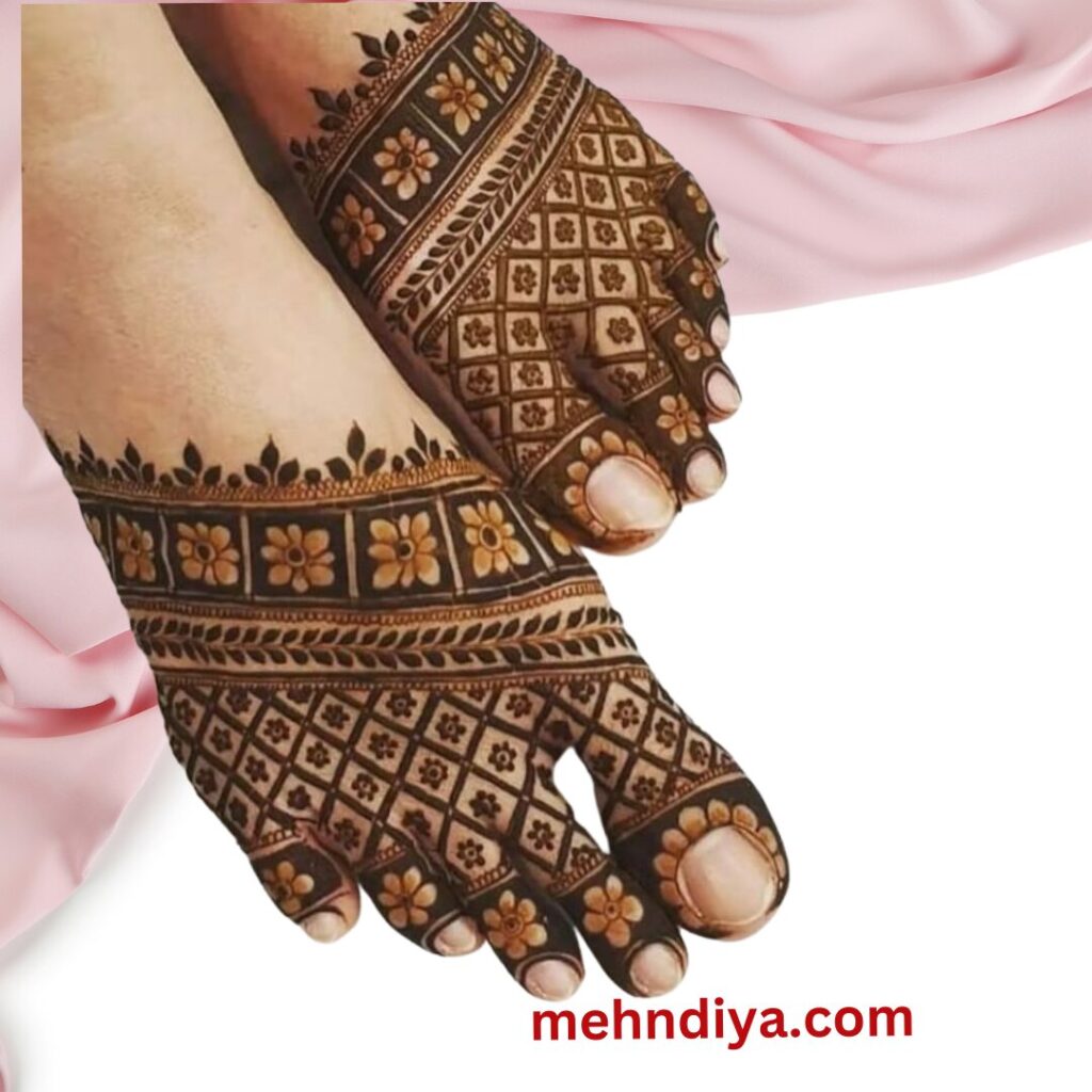 foot mehndi design bridal