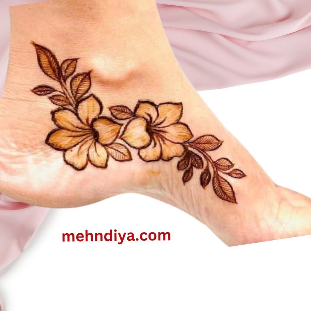 foot mehndi design aesthetic