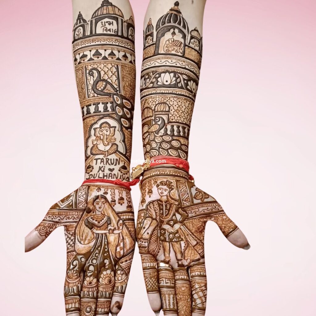 husband name mehndi design ideas