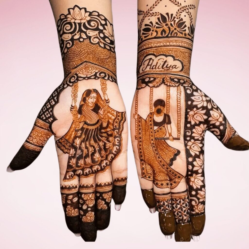ride mehndi design full hand