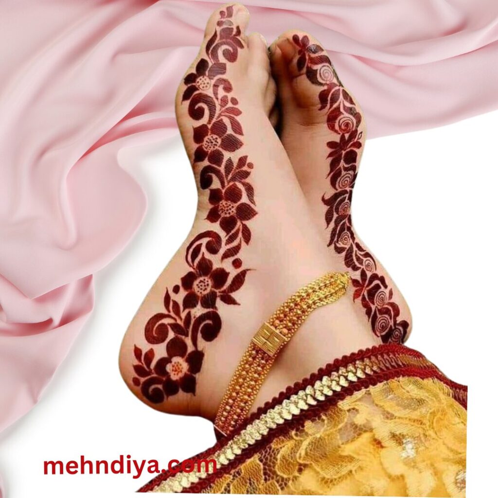 pakistani foot mehndi designs