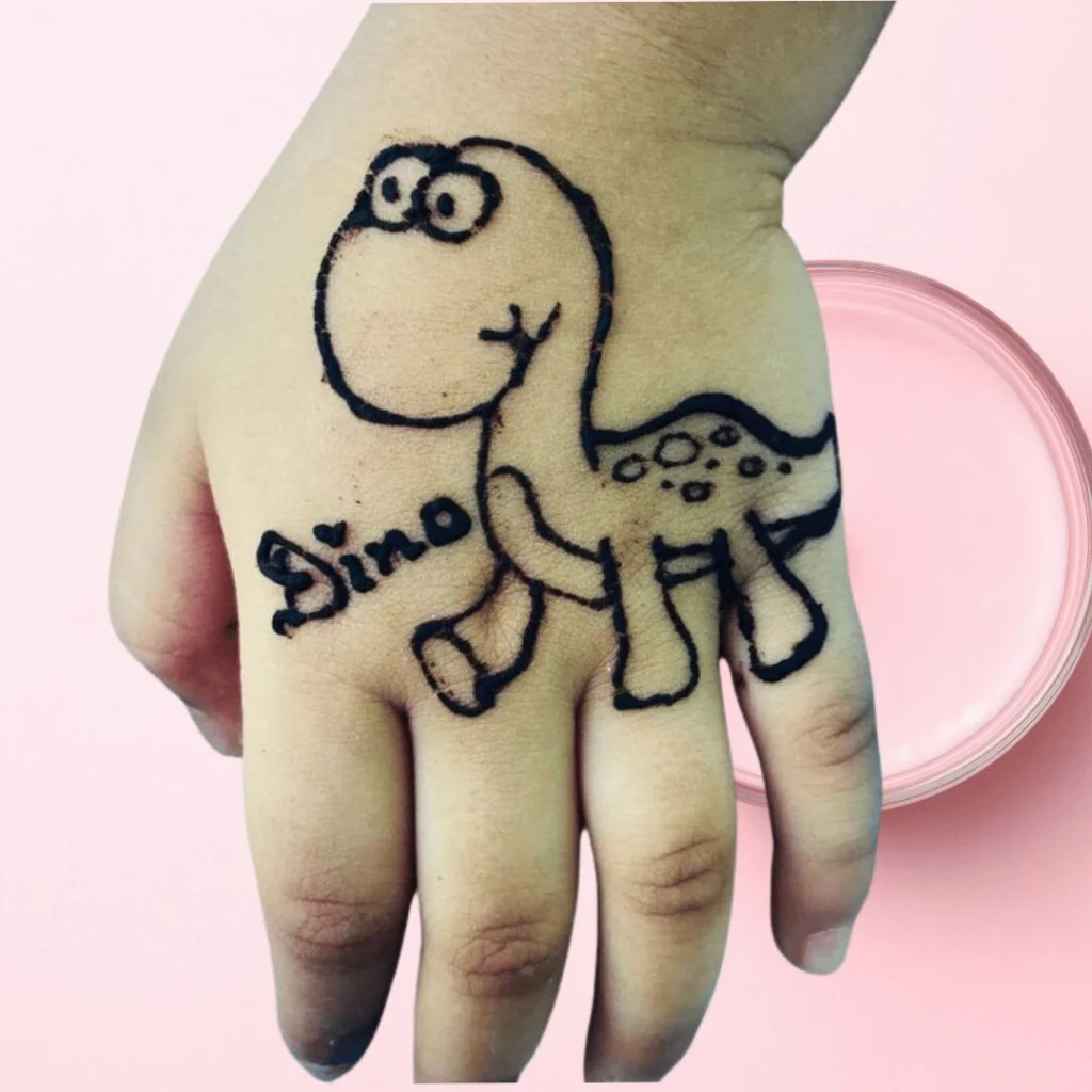 simpleand easydianosarmehndidesignforkids