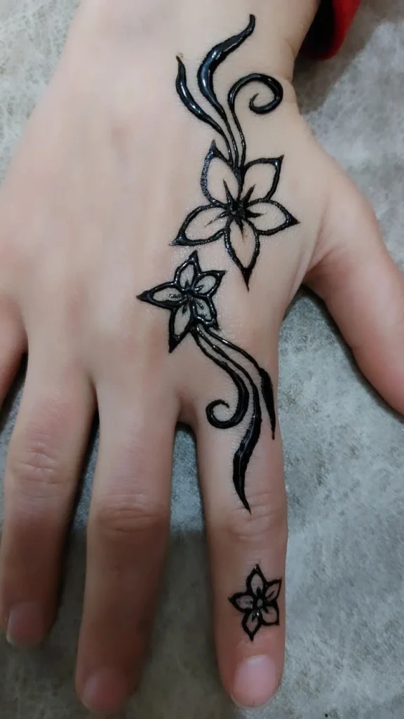 simpleflowerkidmehndidesign