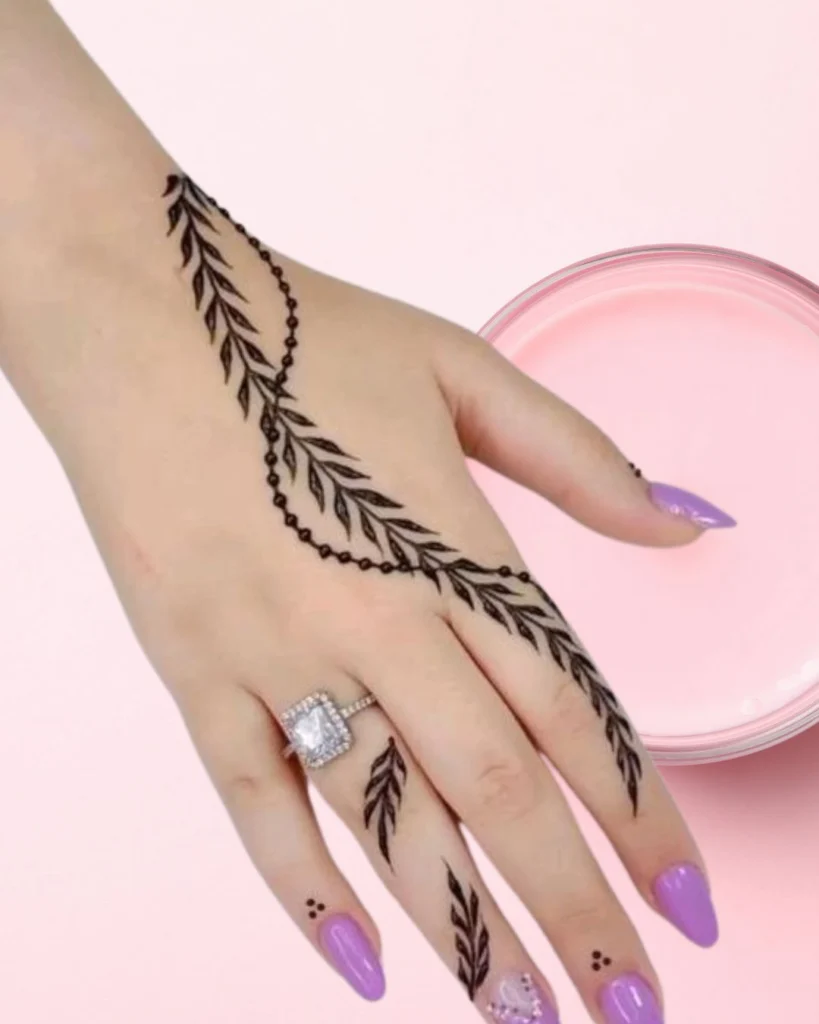Easy and simple mehndi designs for Eid ul fitar 2025 6 cuteandsimplemehndesigns