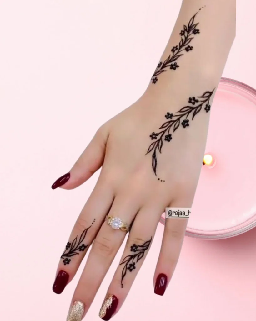 Easy and simple mehndi designs for Eid ul fitar 2025 4 ramadanmehndidesigns