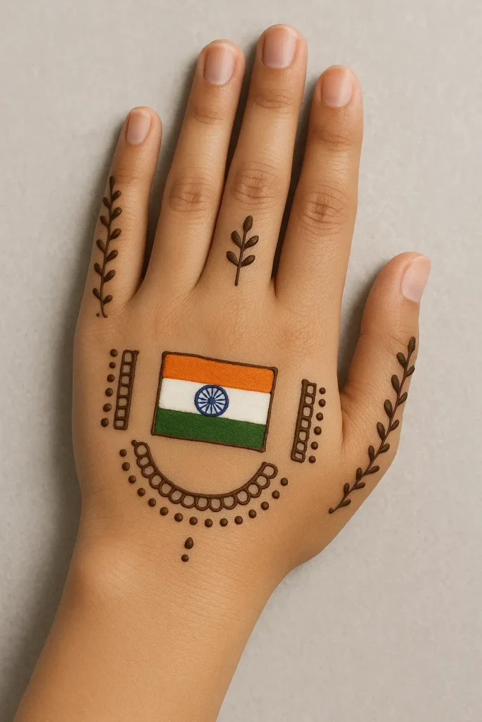 15 August Indian Independce day collection 2025 -jai hind, flag & map designs (15 अगस्त भारतीय स्वतंत्रता दिवस कलेक्शन 2025 – जय हिंद, ध्वज और मानचित्र डिज़ाइन) 4 15 august mehndi designs india