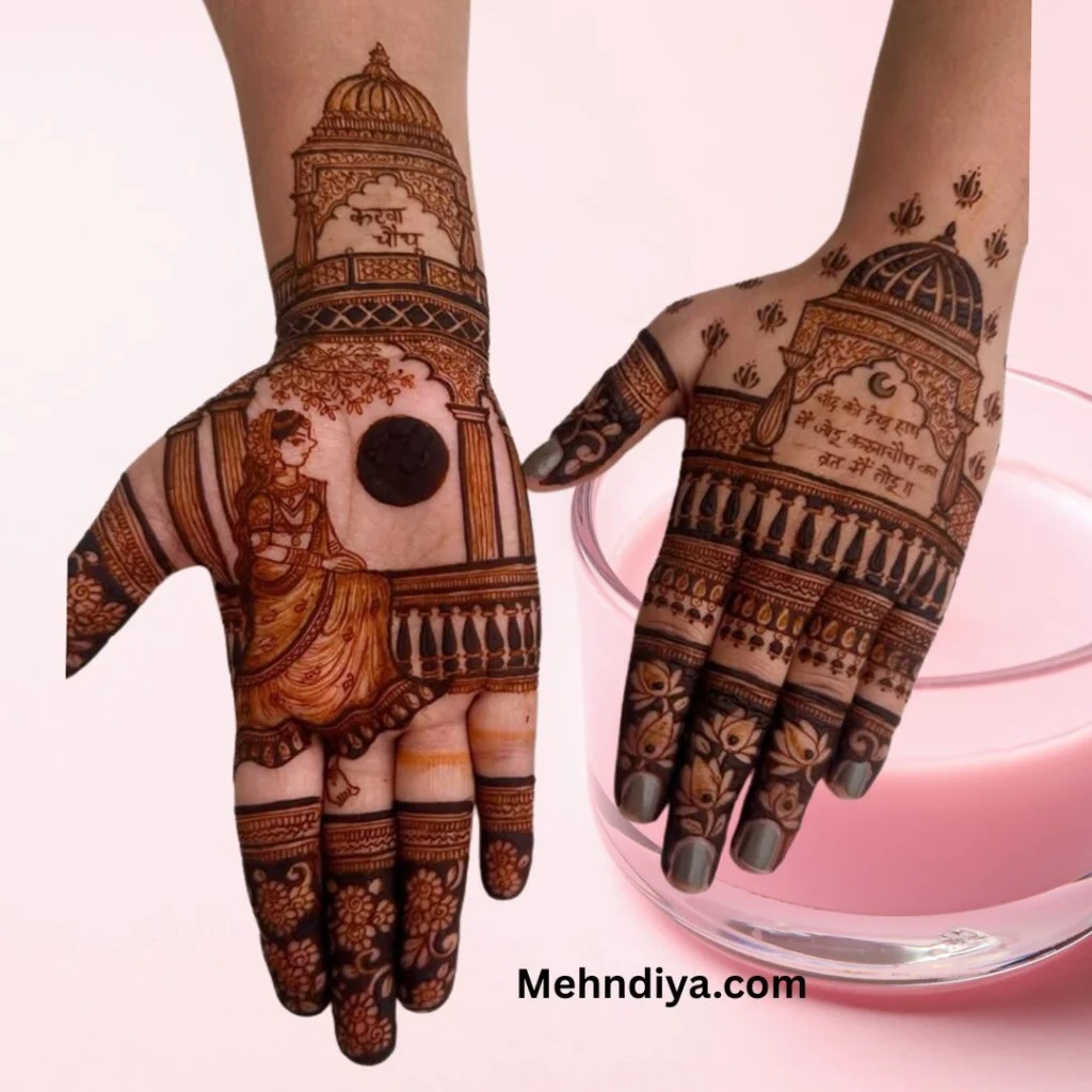 220+ trending Karwa Chauth Mehndi Designs 2025 full hand ( Henna pattern ) 10 Karwa chauth mehndi designs for hands full hand 2025 trending
