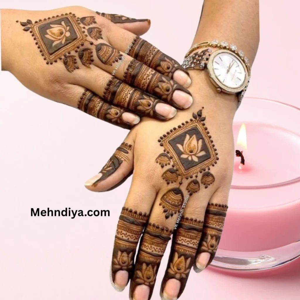 220+ trending Karwa Chauth Mehndi Designs 2025 full hand ( Henna pattern ) 12 Karwa chauth backhand full mehndi designs