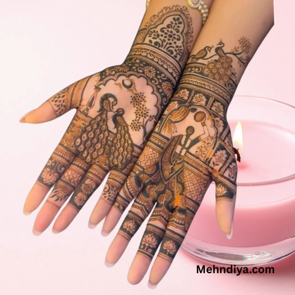220+ trending Karwa Chauth Mehndi Designs 2025 full hand ( Henna pattern ) 9 Karwachauth trending simple mehndi designs full hand