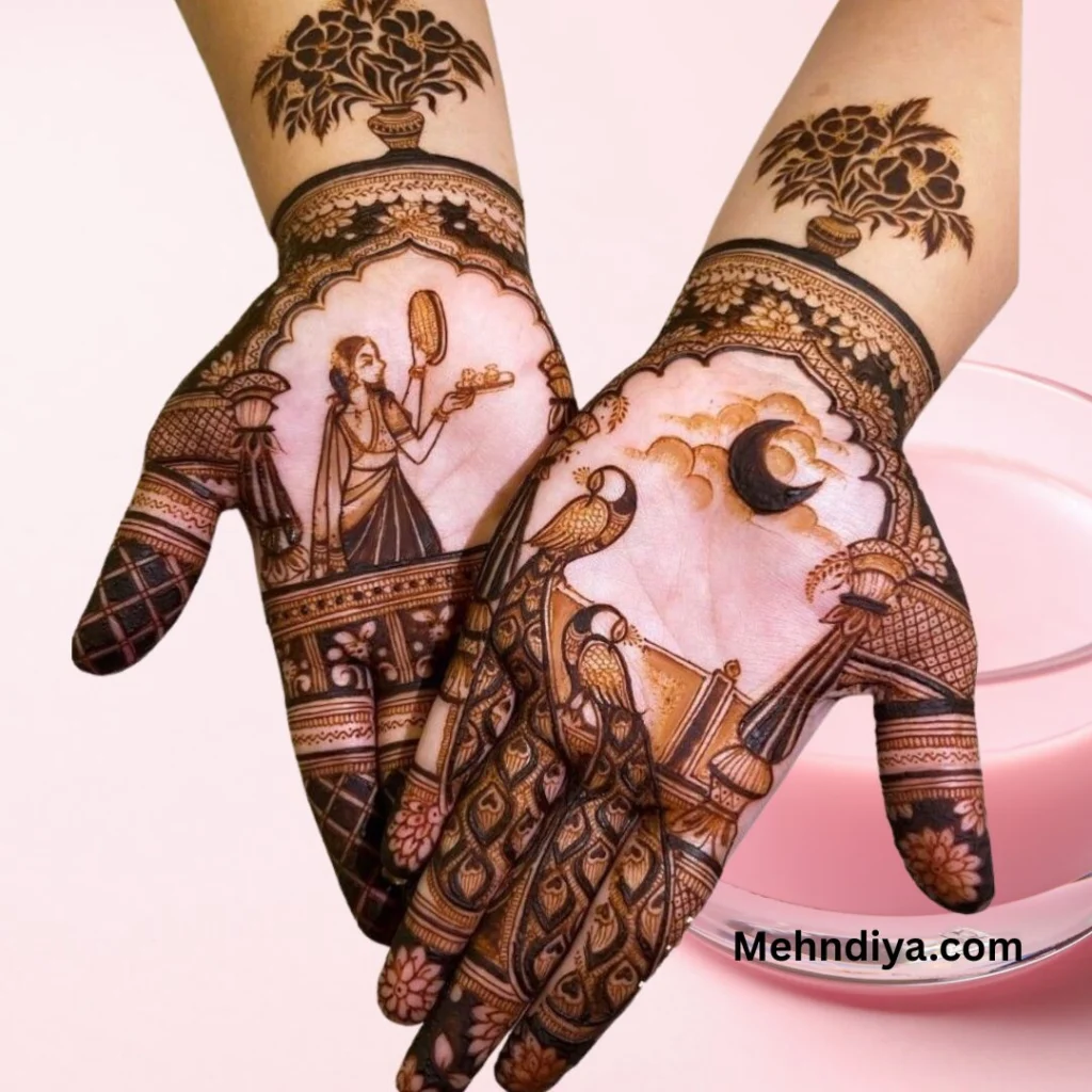 220+ trending Karwa Chauth Mehndi Designs 2025 full hand ( Henna pattern ) 3 Karwa chauth mehndi design that you would love and this is the most beautiful