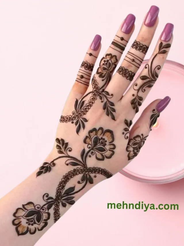 simple Khaleeji Henna pattern #easykhaleejihennadesigns #simplekhaleejihennadesign #gulfhennadesigns