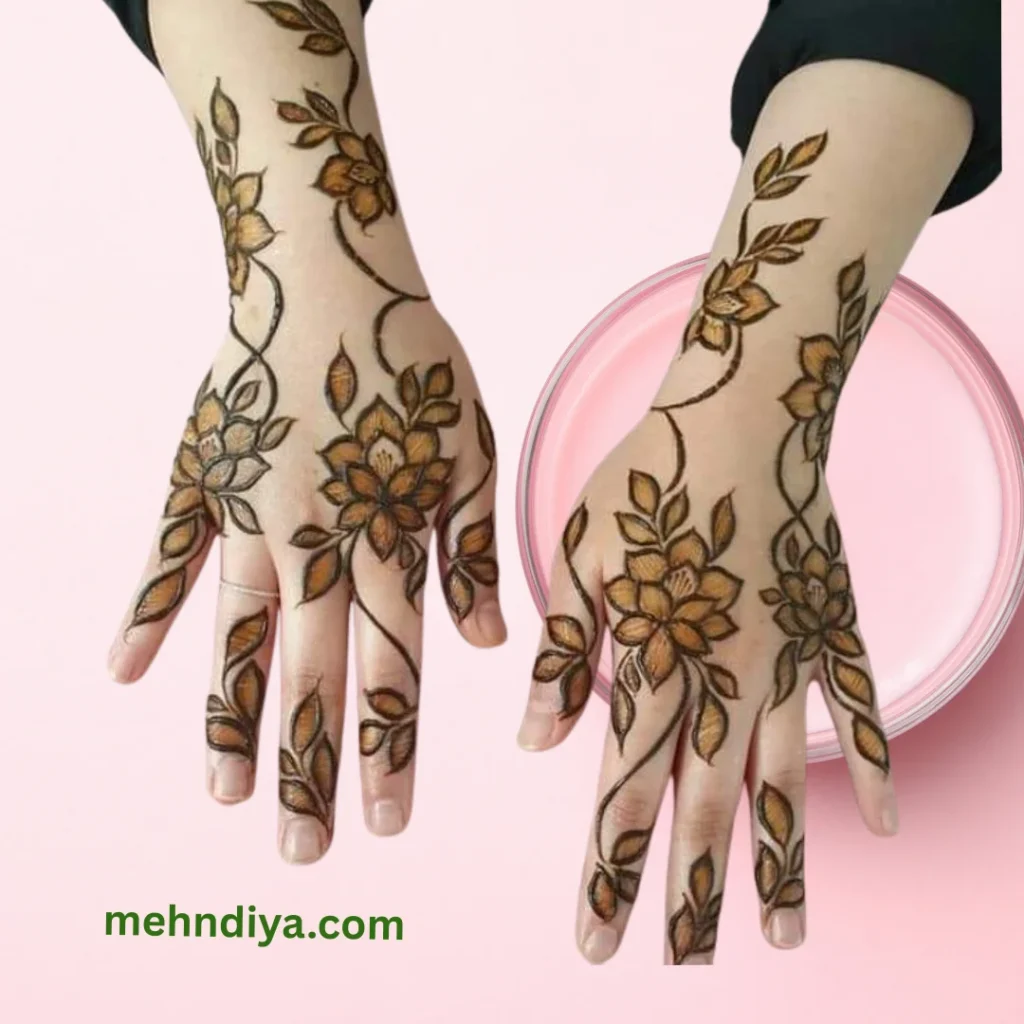200+ simple Khaleeji Henna Designs (Gulf country henna designs) 43 easyhennapattern