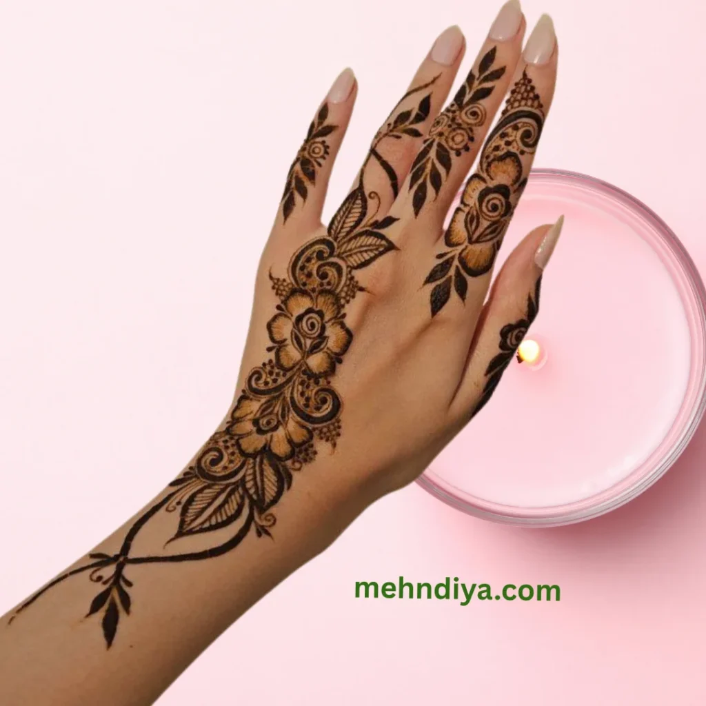200+ simple Khaleeji Henna Designs (Gulf country henna designs) 34 easykhaleejihennadesignsfullhand