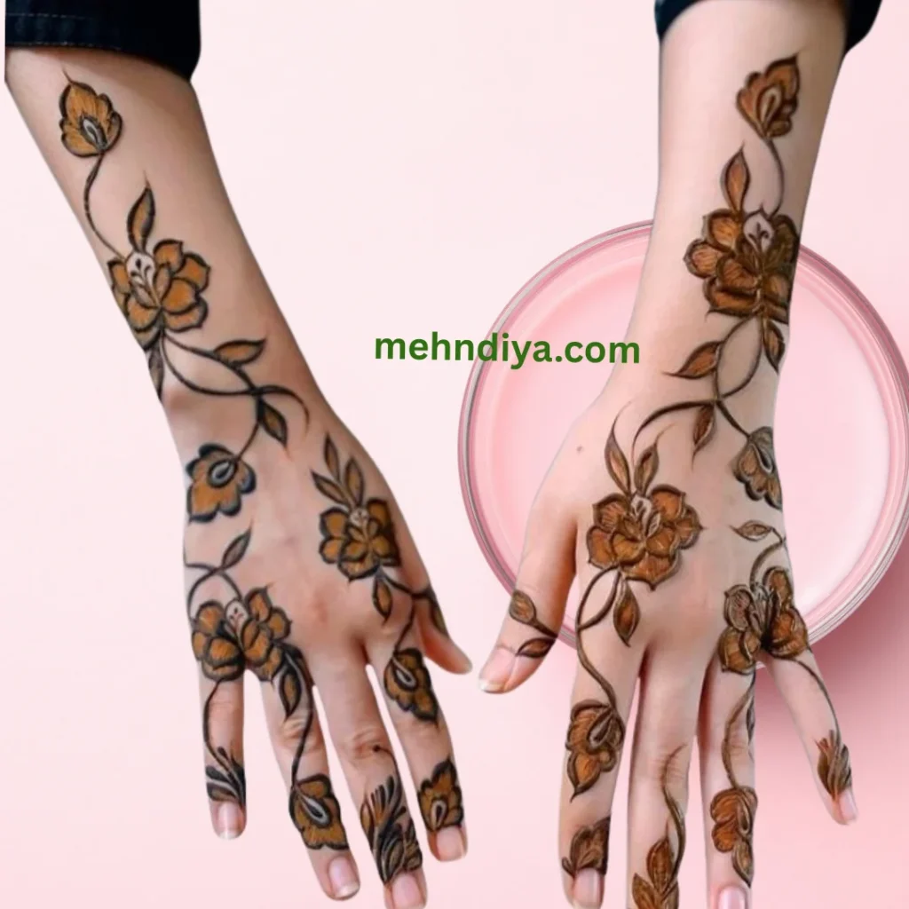 200+ simple Khaleeji Henna Designs (Gulf country henna designs) 17 gulfcountrieseasydesigns
