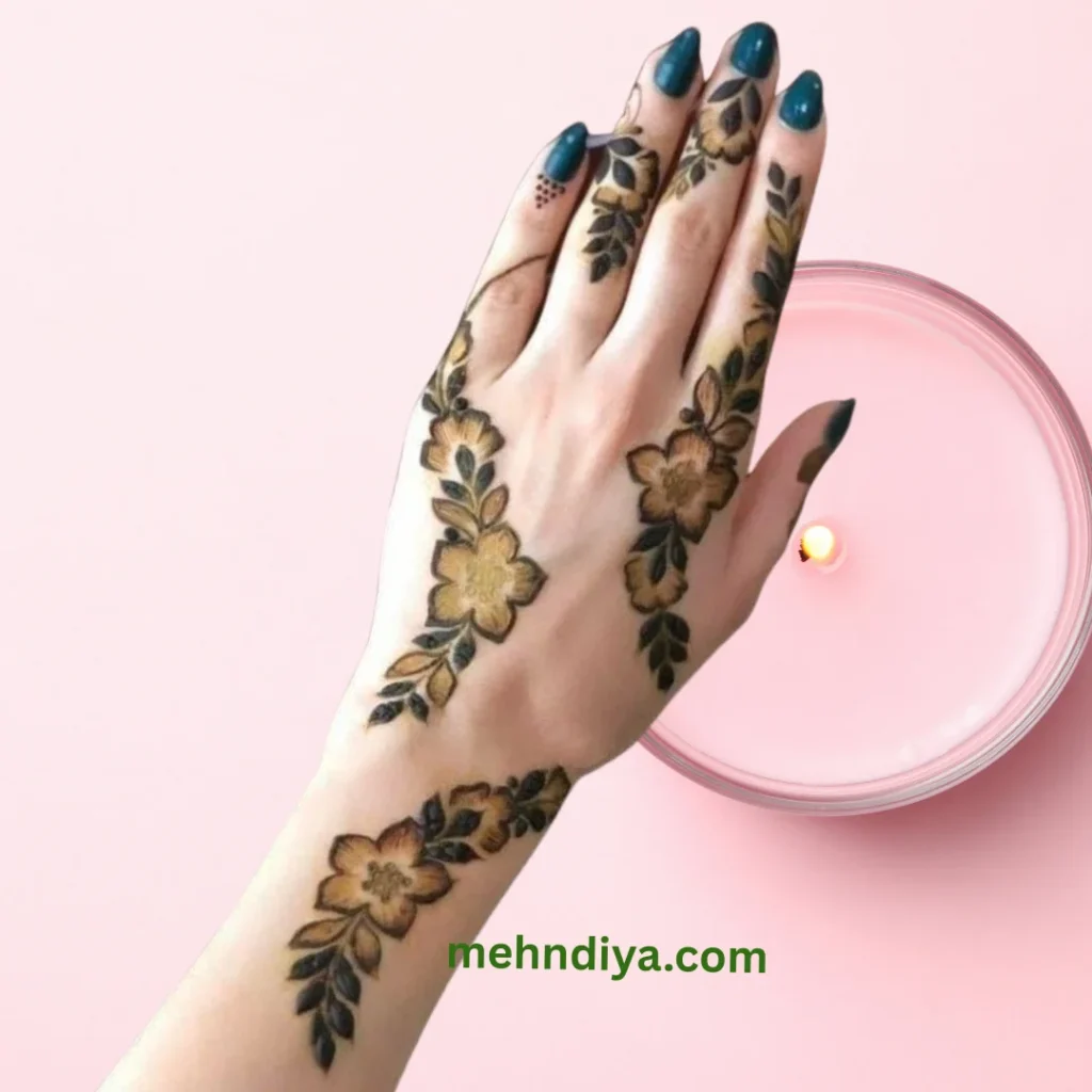 200+ simple Khaleeji Henna Designs (Gulf country henna designs) 13 gulfhennasimpledesigns