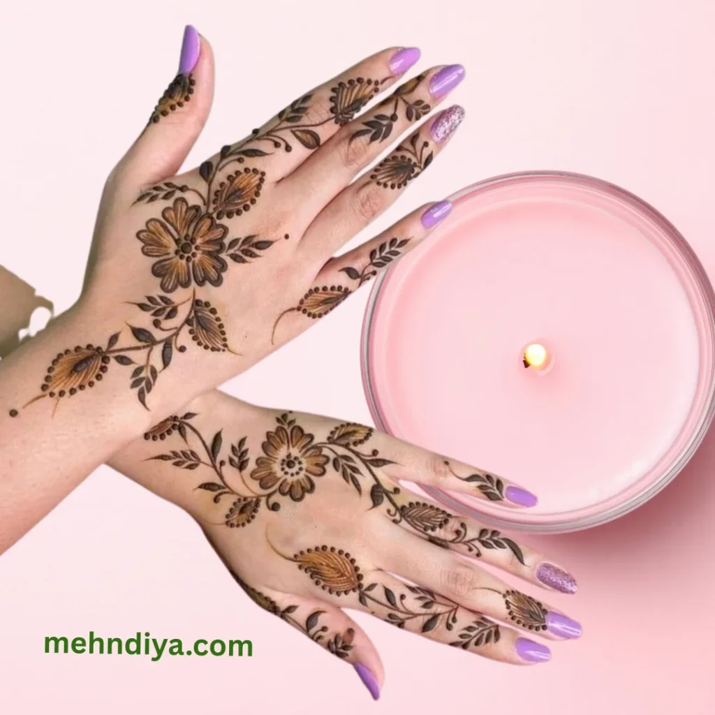 200+ simple Khaleeji Henna Designs (Gulf country henna designs) 29 khaleejihennadesignsfullhand