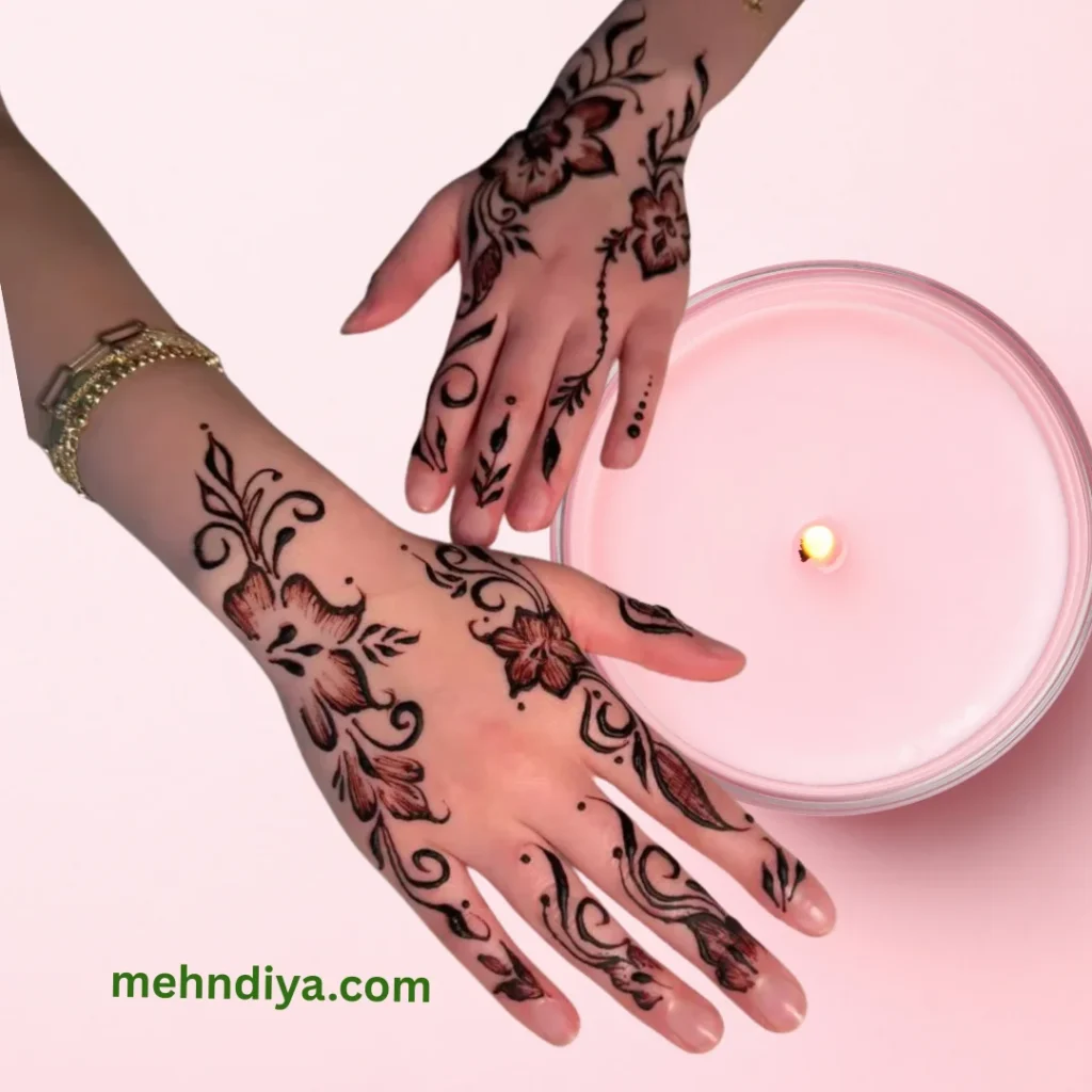 200+ simple Khaleeji Henna Designs (Gulf country henna designs) 6 khaleejihennasimple