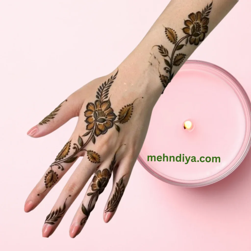 200+ simple Khaleeji Henna Designs (Gulf country henna designs) 20 khaleejihennasimplefullhand